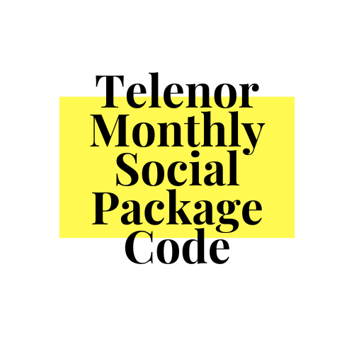 Telenor Monthly Social Package Code