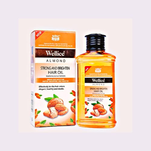 Wellice Strong & Brighten Almond Hair Oil in Pakistan
