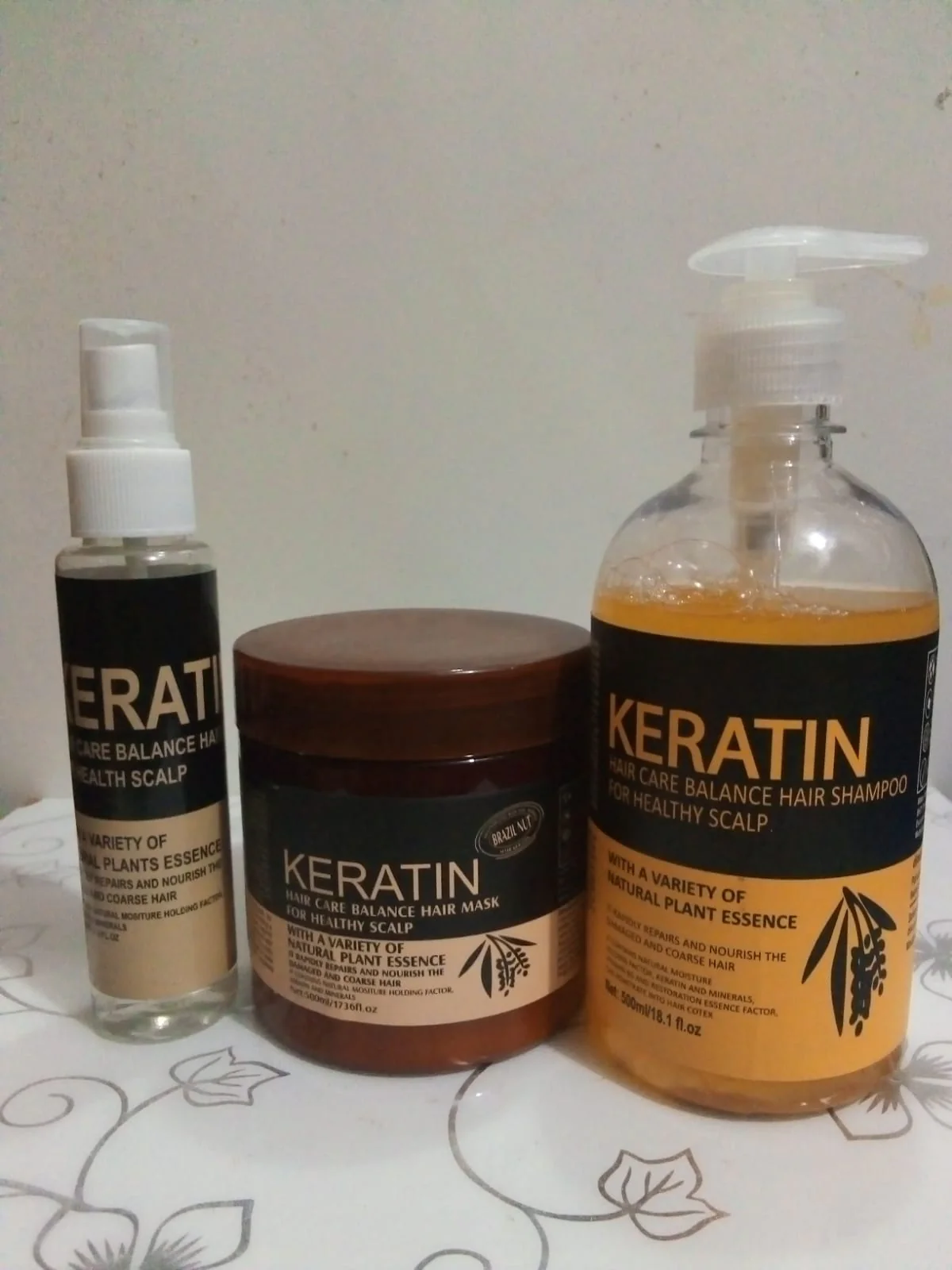 Keratin hair serums