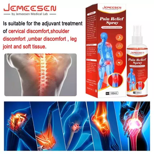 Original Jemeesen Instant Pain Relief Spray Rheumatoid Arthritis Knee Pain Relief Muscle Pain Joint Sprain Orthopedics Medical Soot Spray - 4