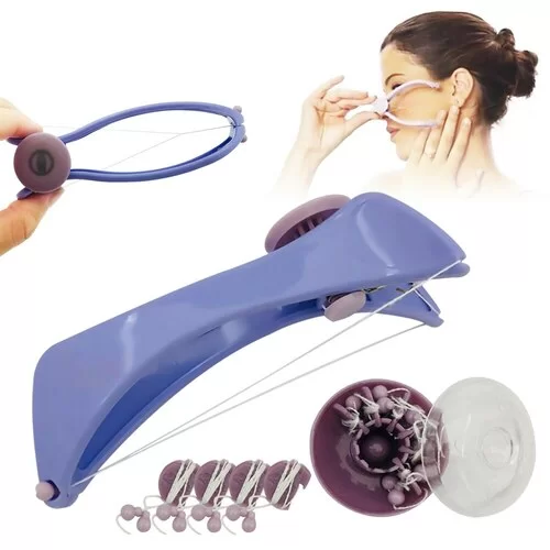 Slique face and body hair threading system