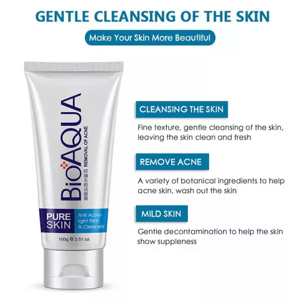 Bioaqua Skin Care Acne Face Removal Cleanser - 2