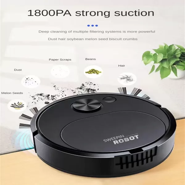 Portable Mini Wireless Smart Sweeping Robot Mopping 3 In1 Rechargeable Cleaning Machine Vacuum Cleaner For Home Office Robot