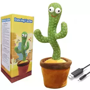 Dancing Cactus Toy Rechargeable with USB Cable for Kids