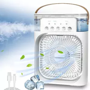 Mini Air Cooling Fan Multifunction Usb New Household Portable Air Conditioner Humidifier Strong Wind