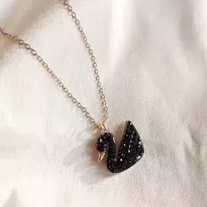 Black Swan Duck Necklace For Women