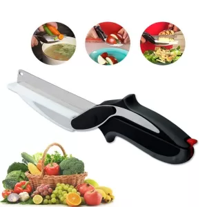 2in1 Clever Cutting Knife In Stainless Steel